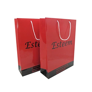 Eco-Friendly Red High-end Custom Gift Bags at Low Prices